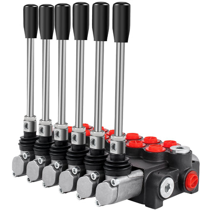 Hydraulic Directional Control Valve, 6-Spool 11 GPM 3600 PSI
