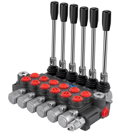 Hydraulic Directional Control Valve, 6-Spool 11 GPM 3600 PSI