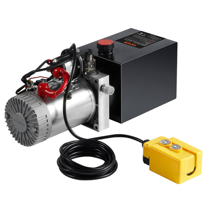 Hydraulic Power Unit, 12V DC, Single-Acting, 8-Quart