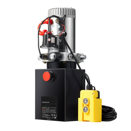Hydraulic Power Unit, 12V DC, Single-Acting, 8-Quart