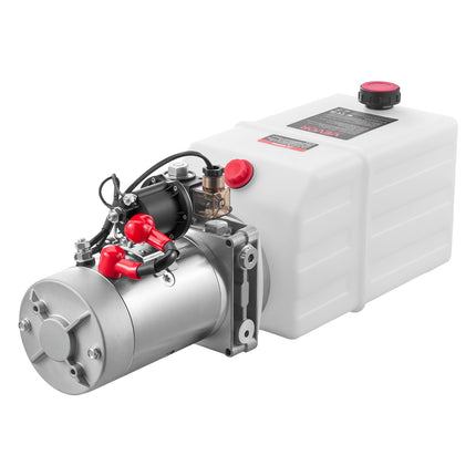 Hydraulic Power Unit Pump, 12V DC, Single-Acting, 7 Quart