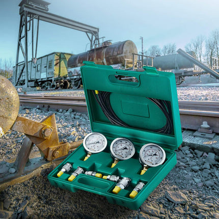 Hydraulic Pressure Test Kit, 250/400/600 Bar, 3 Gauges