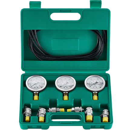 Hydraulic Pressure Test Kit, 250/400/600 Bar, 3 Gauges