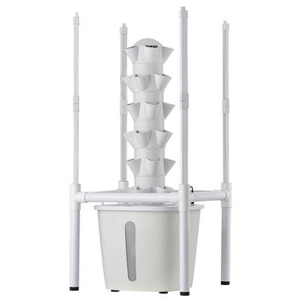 Hydroponic Tower, 30 Pods, 6-Tier, LED Light, App Control