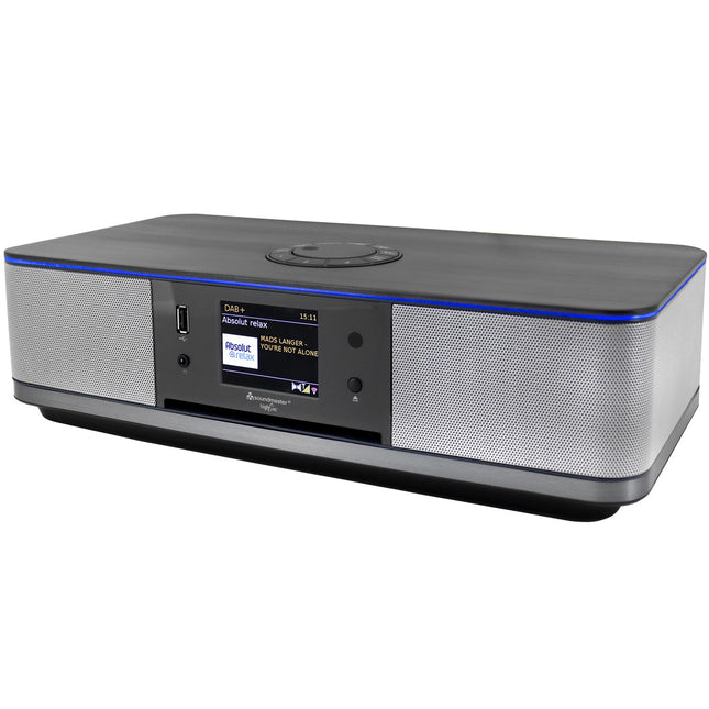 ICD2023SW Stereo-Musiksystem mit WLAN-Internet/DAB+/UKW-Radio, CD/MP3, USB, Bluetooth®, LED-Licht