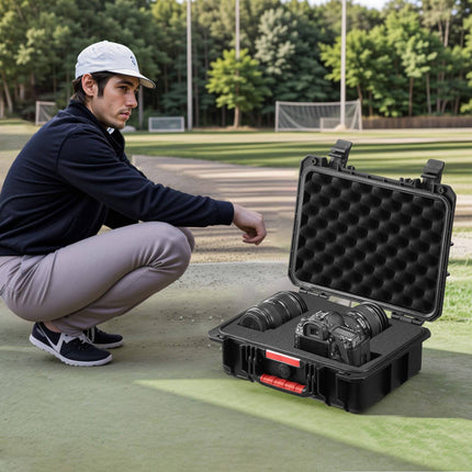 IP67 Waterproof Hard Case with Foam, Wheels, 40x32x16cm