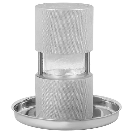 Ice Ball Press 2.4 In Aluminum, Tongs and Drip Tray