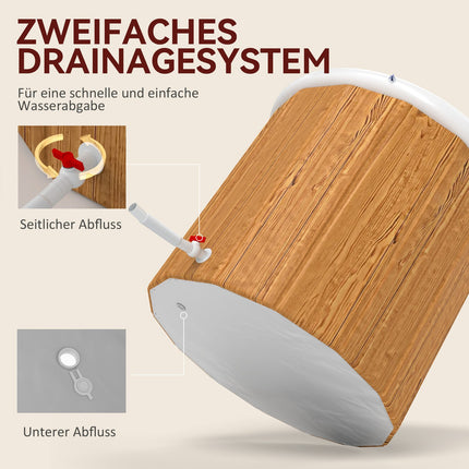 Aufblasbare 300-Liter-Eisbadewanne – Deckel, Pumpe und Tasche inbegriffen