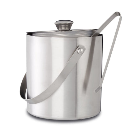 Ice Bucket 1.5 Liter Closing with Lid and Tongs, Ice Cube Container Wine Cooler