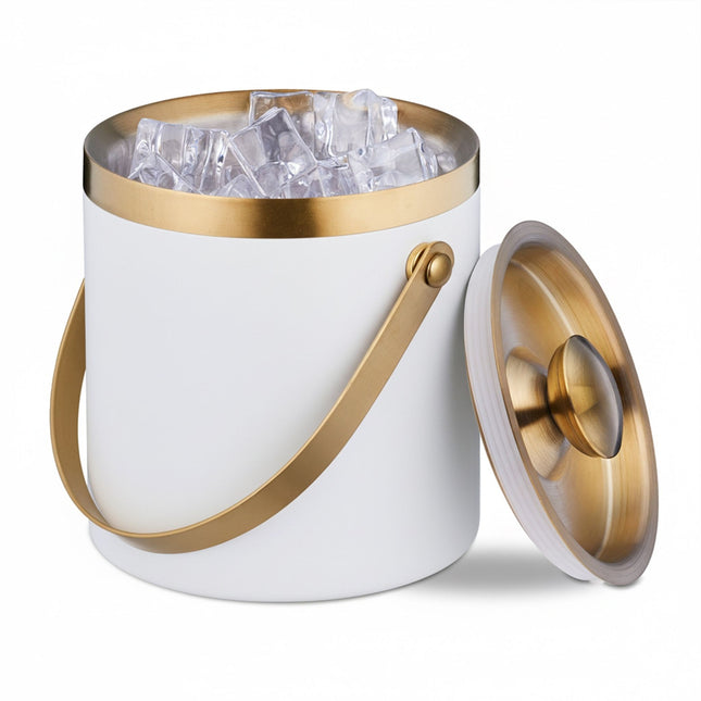 Ice Bucket with Lid – Double-Walled Stainless Steel