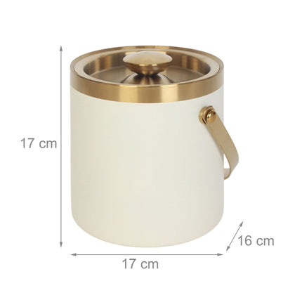 Eiseimer mit Deckel – doppelwandiger Edelstahl