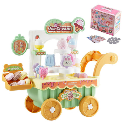 Ice Cream Cart Toy Set, 27-Piece, Lights and Sounds, Ages 3+