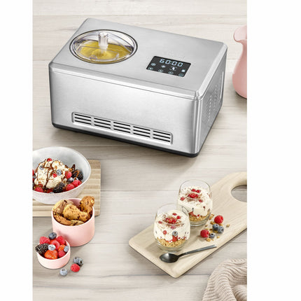 Ice Cream Maker with Compressor, 2 x 2L Capacity