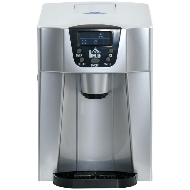 Ice cube maker, 12 kg/day, fast 6-min, 3 L water tank