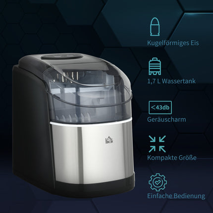Ice Cube Maker - 12 kg/day, 2 sizes, including scoop