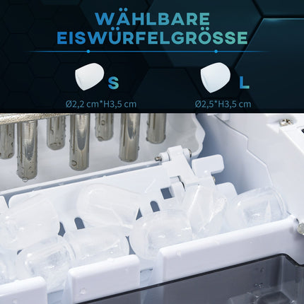 Ice Cube Maker - 12 kg/day, 2 sizes, including scoop