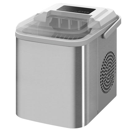 Ice machine, self-cleaning, 12 kg/day, white