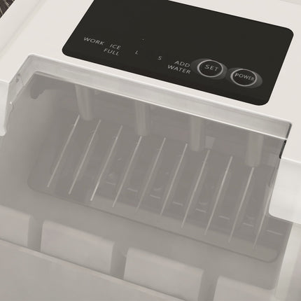 Ice machine, self-cleaning, 12 kg/day, white