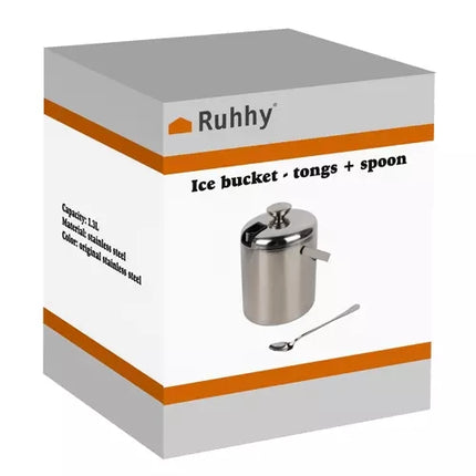Ice bucket - tongs + spoon Ruhha 21159
