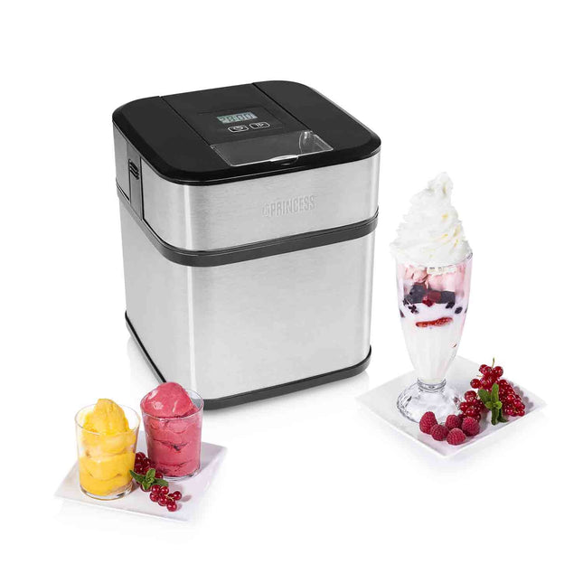 Eismaschine Edelstahl 1,5l LCD