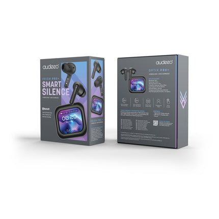 In-Ear TWS Earbuds, ANC, ENC, Ladecase mit Touchscreen, Schwarz