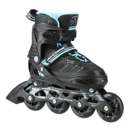 Inlineskates, Schwarz/Blau, Größe M (35-38)