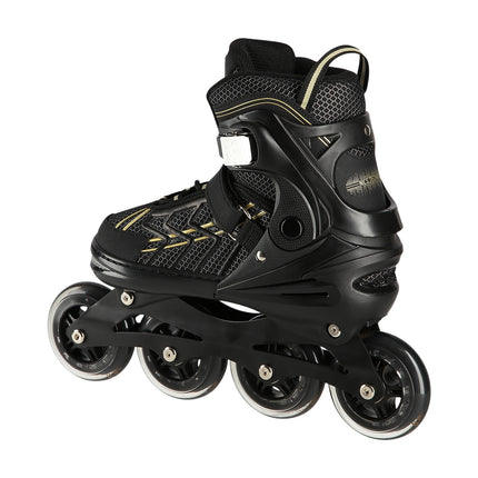 In-Line Skates, Black-Gold, Size XL (43-45)