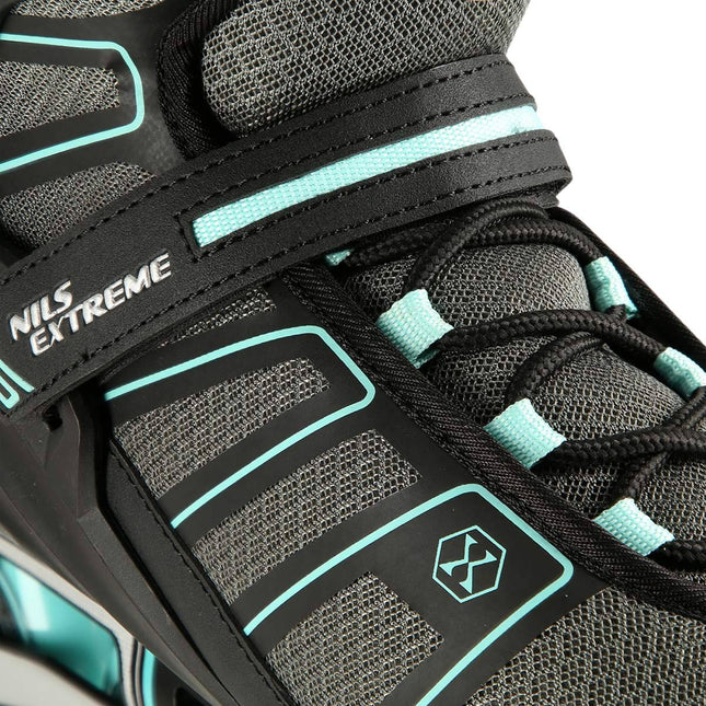 Inlineskates, Schwarz-Minzgrün, Größe 45