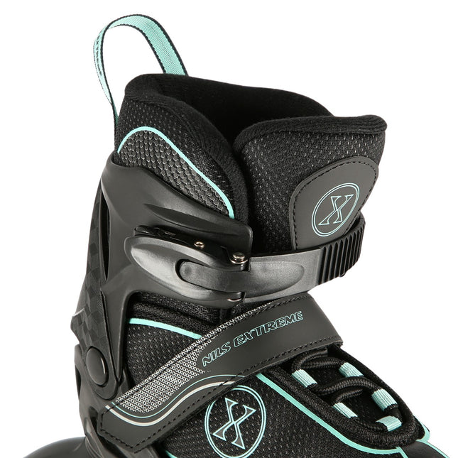 Inlineskates, Schwarz-Mint, Größe L (39-42)