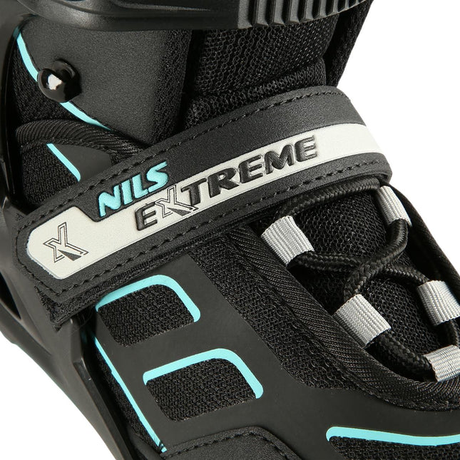 Inline skates, zwart-munt, maat M (35-38)