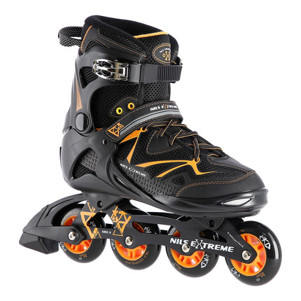 Inlineskates, Schwarz/Orange, Größe 41