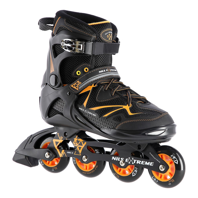 Inline skates, zwart/oranje, maat 41
