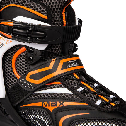 In-Line Skates, Black-Orange, Size 41