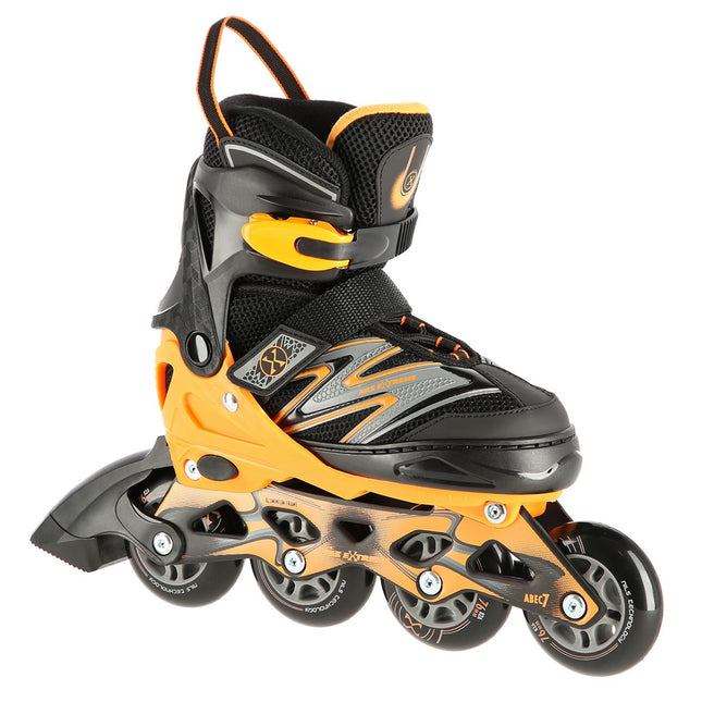 Inlineskates, Schwarz-Orange, Größe M (35-38)