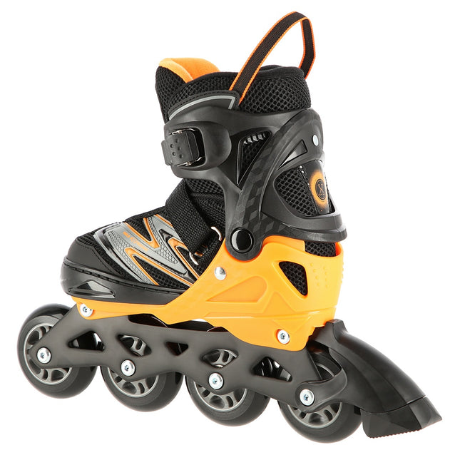 Inlineskates, Schwarz-Orange, Größe M (35-38)