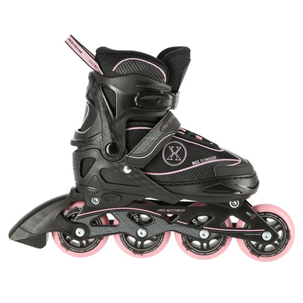 Inlineskates, Schwarz-Rosa, Größe M (35-38)