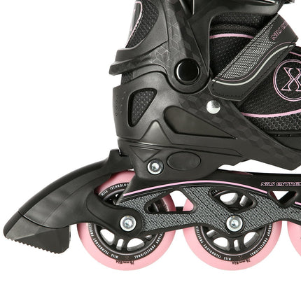 Inlineskates, Schwarz-Rosa, Größe M (35-38)