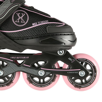 Inlineskates, Schwarz-Rosa, Größe M (35-38)