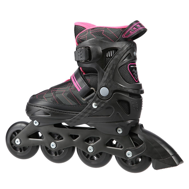 Inlineskates, Schwarz/Pink, Größe M (35-38)