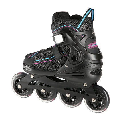 In-Line Skates, Black-Violet, Size L (39-42)