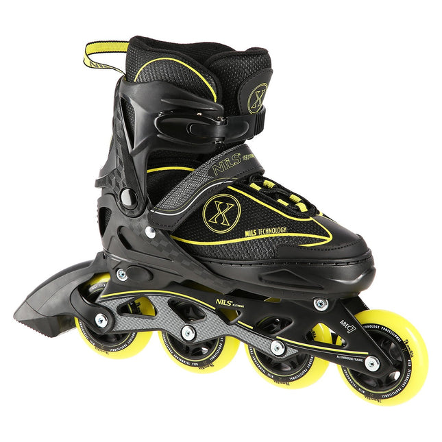 Inlineskates, Schwarz/Gelb, Größe L (39-42)