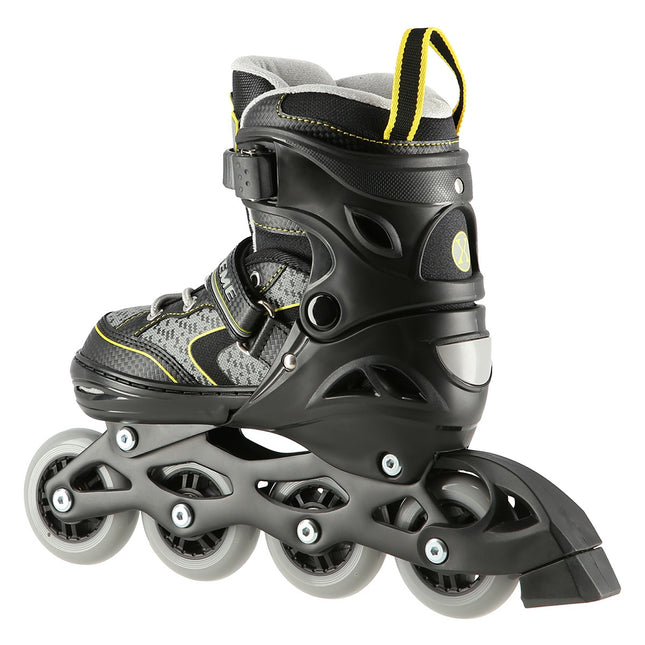 Inlineskates, Schwarz-Gelb, Größe L (39-42)