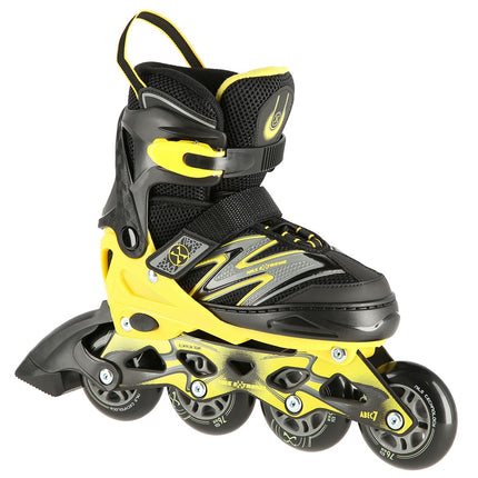 Inlineskates, Schwarz-Gelb, Größe S (31-34)