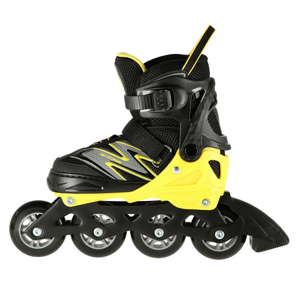 Inlineskates, Schwarz-Gelb, Größe S (31-34)