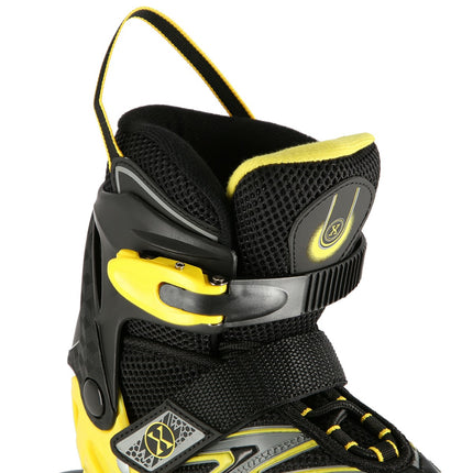 Inlineskates, Schwarz-Gelb, Größe S (31-34)