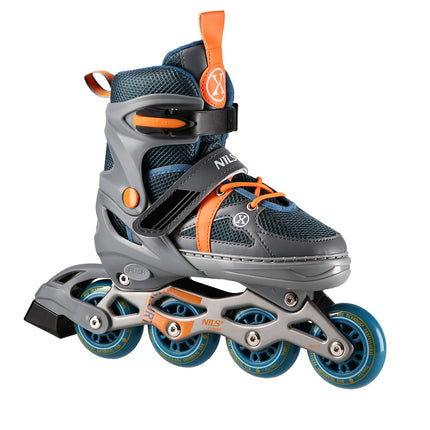 In-Line Skates, Gray-Orange, Size M (35-38)