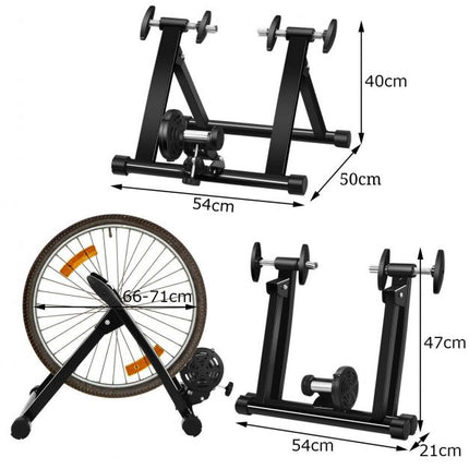 Indoor-Fahrradtrainer, 8-stufiger Magnetwiderstand, faltbar