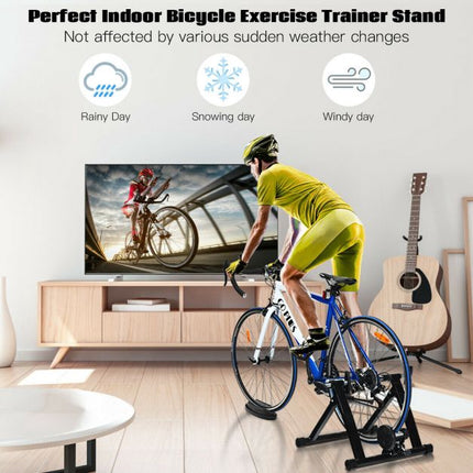 Indoor-Fahrradtrainer, 8-stufiger Magnetwiderstand, faltbar