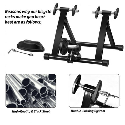 Indoor-Fahrradtrainer, 8-stufiger Magnetwiderstand, faltbar