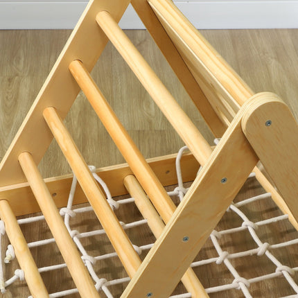 Klettergerüst für drinnen, 7-in-1 Dreieck mit Rutsche, Mehrfarbig